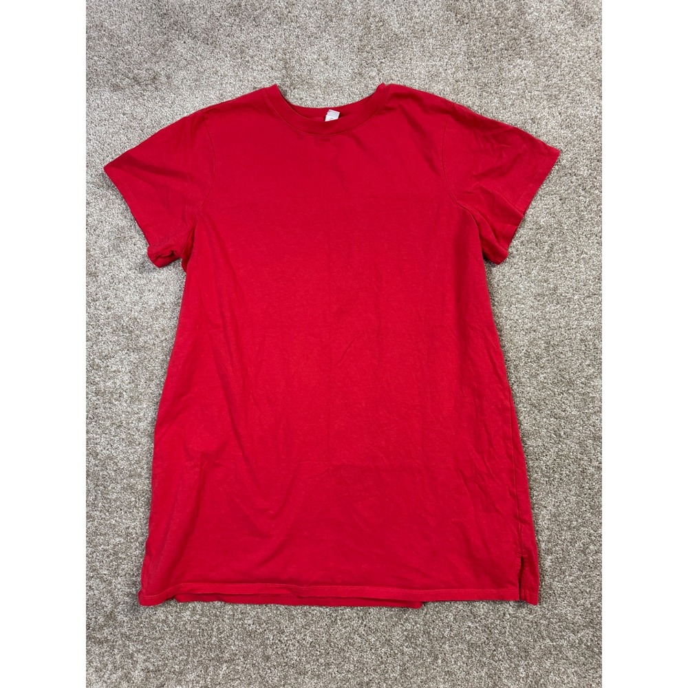 Old Navy Womens Red Short Sleeve Crew Neck T-Shirt Dress Size XL